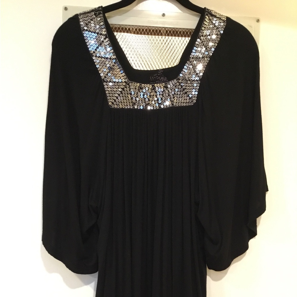 Elegant Black Sequin Women's Top